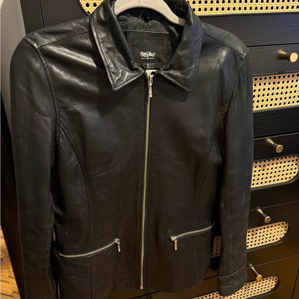 Vintage Black Genuine Leather Jacket